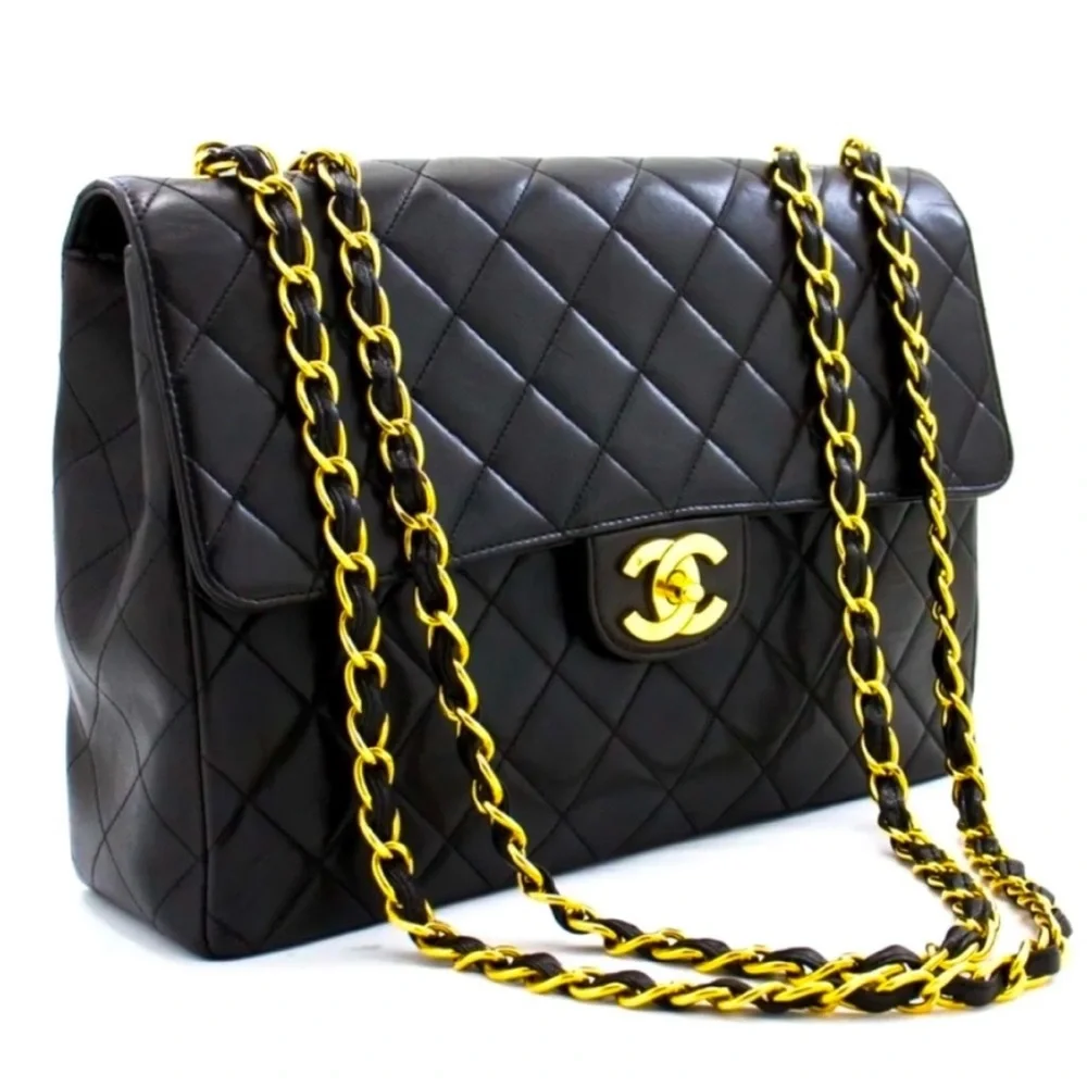 CHANEL Jumbo 30🤩11.8”🤩24K Hardware Amazing cond🤩Box Card Duster Org pamphlets - Picture 2 of 15